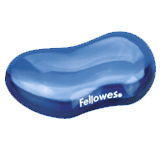Reposamuñecas de Gel Flexible Crystal™ Azul Fellowes